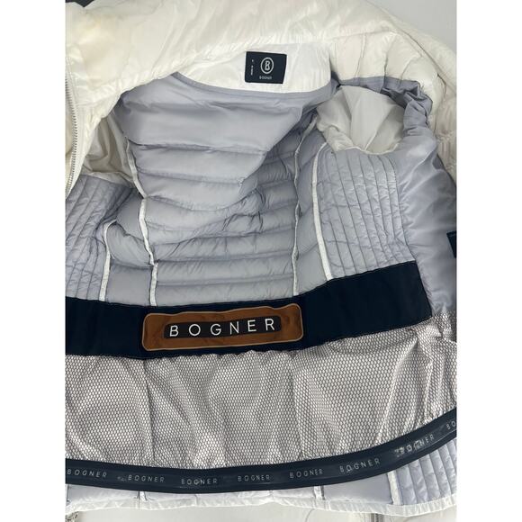 Bogner White Kelly-D Quilted Ski Jacket with Quilted Design - Picture 12 of 16